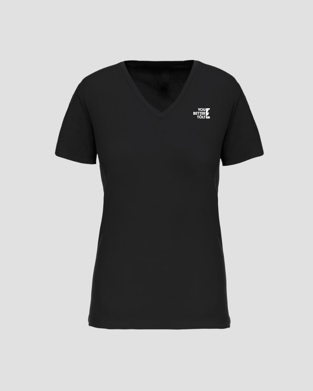 BLACK V-NECK T-SHIRT